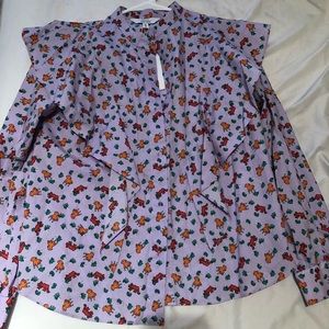 & other stories NWT lilac blouse size 6